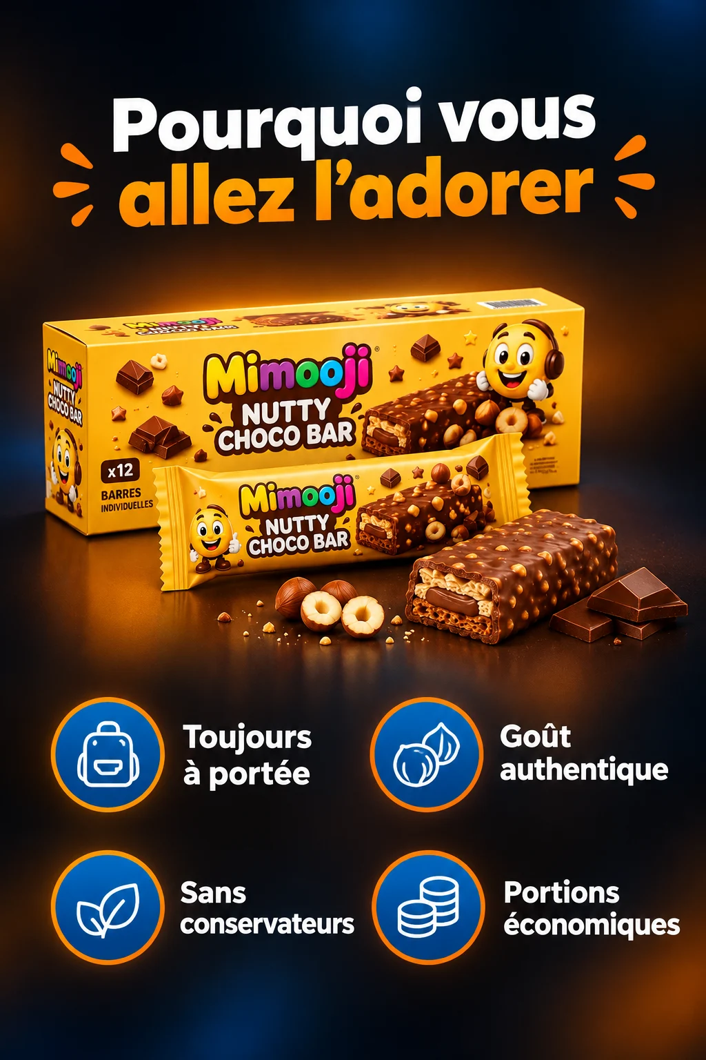 Barre Choco Noisettes