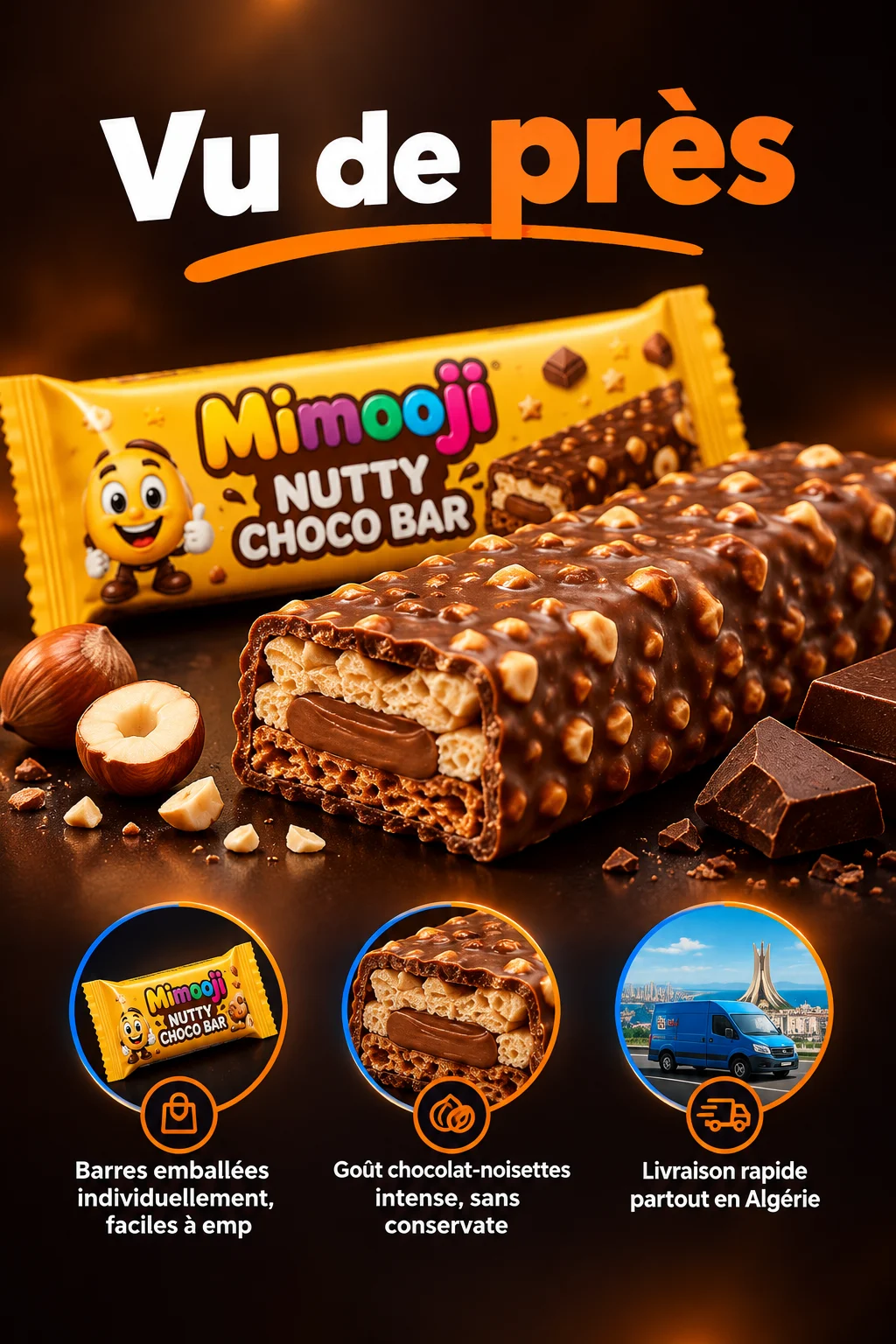 Barre Choco Noisettes