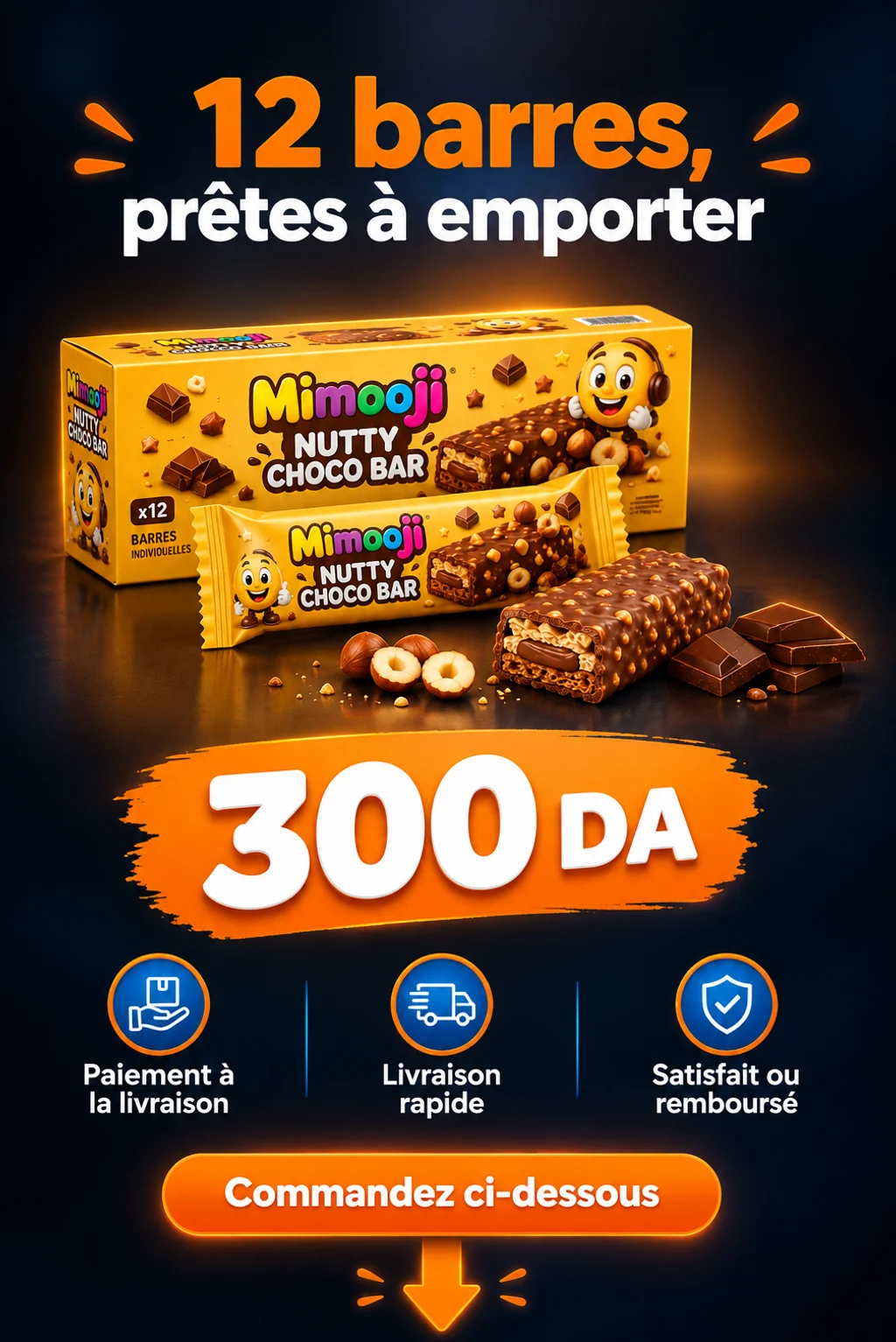 Barre Choco Noisettes