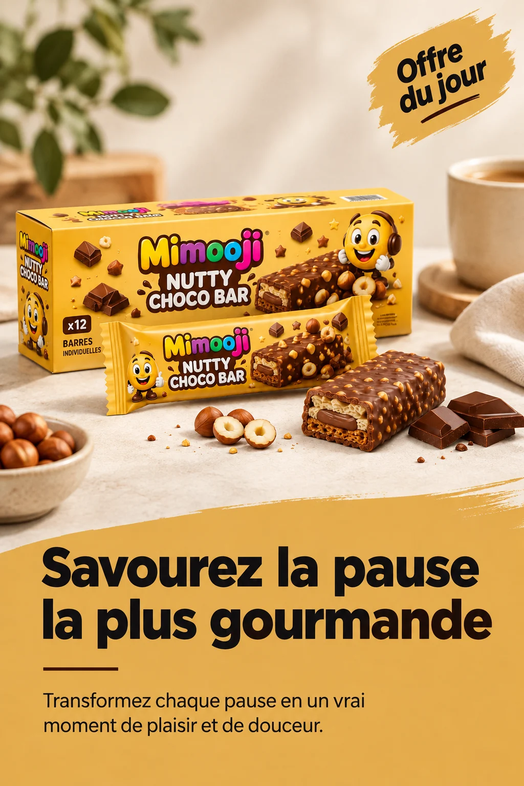 Barre Choco Noisettes