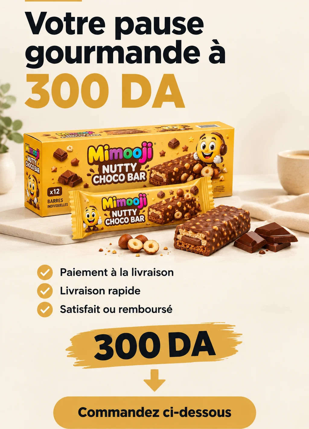 Barre Choco Noisettes
